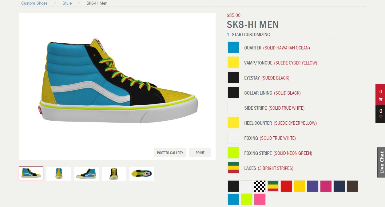 customize skate shoes online